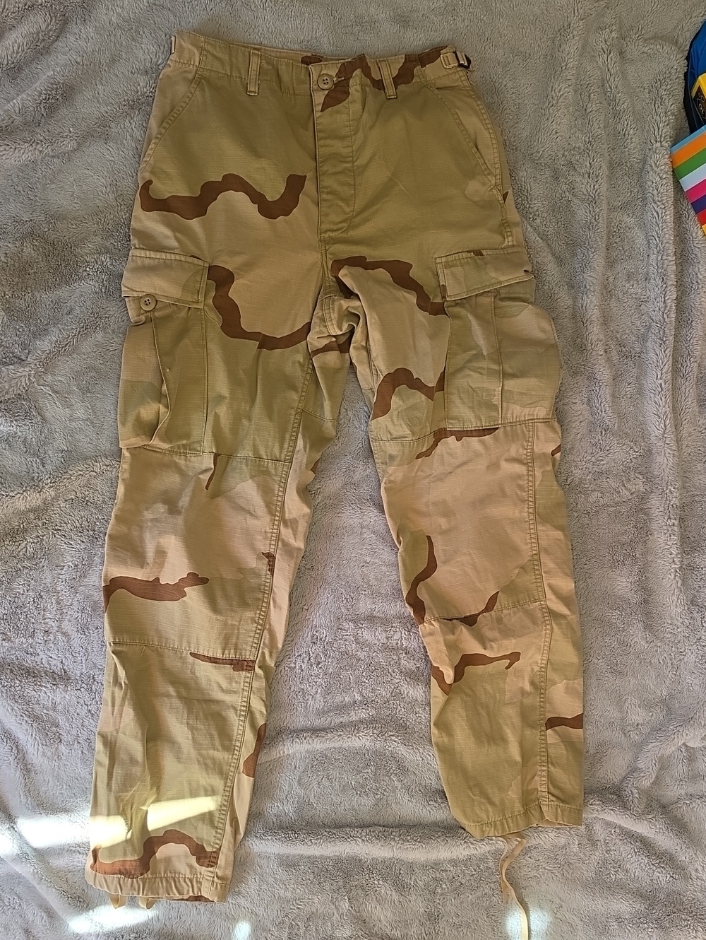 Men's Desert Camo Cargo Pants - Tan/Brown Utility Style